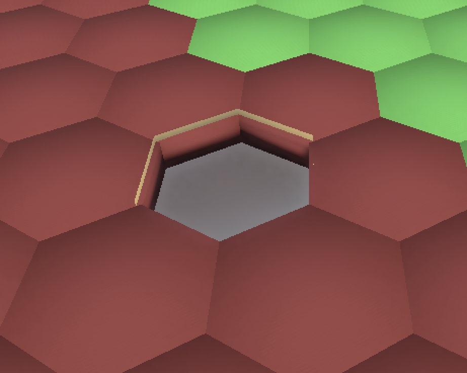 A shot of the early terrain system
